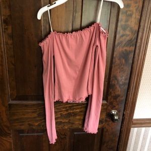Off the shoulder crop top (NEVER WORN)